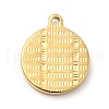 Ion Plating(IP) 304 Stainless Steel Enamel Pendants STAS-E177-07G-2