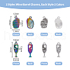 DICOSMETIC 80Pcs 4 Styles Alloy Pendants FIND-DC0003-07-2