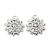 Brass Micro Pave Clear Cubic Zirconia Charms KK-H460-28P-1