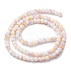 Pearlized Handmade Lampwork Beads Strands LAMP-R020-04E-2