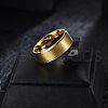 201 Stainless Steel Finger Rings for Women WG1765E-42-1