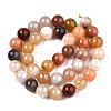 Natural Golden Silk Jade Beads Strands G-S373-004-10mm-2