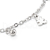 304 Stainless Steel Charms Anklets STAS-A052-66P-3