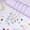 AHADERMAKER 104Pcs 13 Colors Faceted Teardrop Glass Pendants GLAA-GA0001-40-5