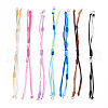14Pcs 7 Colors Segment Dyed Nylon Braided Cord Bracelet Makings AJEW-TAC00014-10