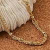 Rack Plating Brass Cable Chain Bracelets BJEW-G735-04G-2