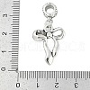 Rack Plating Brass European Dangle Charms KK-R200-10AS-3