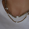 Mother's Day Jewellery Shimmering Natural Freshwater Pearl & Synthetic Non-magnetic Hematite Beaded Necklaces MF6958-2