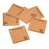 100Pcs 2 Styles Friendship Theme Kraft Paper Jewelry Display Cards CDIS-TA0001-24-1