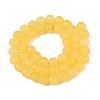 Frosted Natural White Jade Beads Strands G-T138-8mm-209J-2
