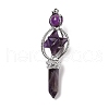 Natural Amethyst Big Pendants G-I322-07P-05-2