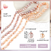 AHADERMAKER 2 Strands 2 Styles Natural Cultured Freshwater Pearl Beads Strands PEAR-GA0001-03-2