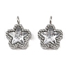 304 Stainless Steel Micro Pave Cubic Zirconia Charms STAS-K302-01A-P-1