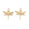 Brass Micro Pave Clear Cubic Zirconia Pendants KK-G415-03G-2