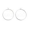 Brass Hoop Earring Findings KK-R112-038D-1