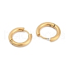 Ion Plating(IP) Frosted 304 Stainless Steel Huggie Hoop Earrings for Women EJEW-C096-32C-G-2
