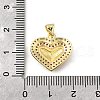Brass Micro Pave Cubic Zirconia Pendants KK-Q066-18A-G-3