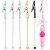 SUNNYCLUE 5Pcs 5 Colors Iron Bracelet Tool Jewelry Helper Alligator Clip AJEW-SC0003-24-1