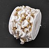 Ion Plating(IP) 304 Stainless Steel Flower Link Chains CHS-H034-03G-03-3