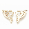 Alloy Rhinestone Links connectors X-ALRI-Q235-018KC-2