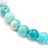 Natural Howlite Round Beaded Stretch Bracelet BJEW-JB08290-02-5