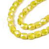 Electroplate Glass Beads Strands EGLA-N002-13-A10-3