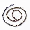 Electroplate Glass Beads Strands EGLA-D020-4x3mm-37-2