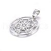 Non-Tarnish 304 Stainless Steel Pendants X-STAS-P209-19P-2