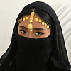 Brass Middle Eastern Elegant Ramadan Coin Pendant Tassel Headpiece for Women EB5289-2