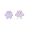 6-Petal Imitation Jelly Acrylic Bead Caps JACR-T002-02A-4