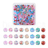 240Pcs 8 Colors Transparent Baking Painted Glass Beads GLAA-TA0001-18-8