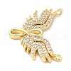 Brass Micro Pave Cubic Zirconia Pendants KK-D357-30G-2