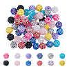 DICOSMETIC 72Pcs 12 Colors Resin Rhinestone Beads RESI-DC0001-37-1
