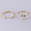 925 Sterling Silver Pave Cubic Zirconia Stackable Rings HL5195-2-5