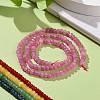 Dyed Natural Malaysia Jade Rondelle Beads Strands G-E316-2x4mm-M-5
