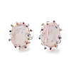 925 Sterling Silver Natural Pearl Stud Earrings EJEW-M078-01P-2