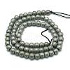 Non-magnetic Synthetic Hematite Beads Strands X-G-K015-6mm-02F-3