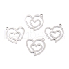 Non-Tarnish 201 Stainless Steel Pendants STAS-K003-03P-1