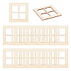 Mini Wood Dollhouse Window Furniture Accessories DJEW-WH0015-112-1