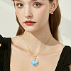 Unicraftale 10Pcs Stainless Steel Open Back Bezel Pendant Cabochon Settings STAS-UN0061-36A-6
