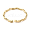 Rack Plating Brass Twist Rope Cuff Bangle for Women BJEW-M298-11G-2