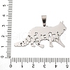 201 Stainless Steel Pendants STAS-V013-13P-3