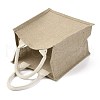 Jute Tote Bags Soft Cotton Handles Laminated Interior ABAG-F003-07-4