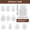 CRASPIRE 2 Styles Waterproof Self Adhesive Stamping Stickers Sets DIY-CP0011-05D-2