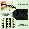 Nylon Pom Pom Ball Tassel Lace Ribbon DIY-WH0580-31B-4