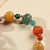 Gourd & Pumpkin Resin Beaded Charm Bracelets FS-WG50C96-01-3
