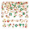   52Pcs 13 Styles Alloy Enamel Connector Charms FIND-PH0021-34-7
