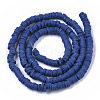 Handmade Polymer Clay Beads Strands CLAY-R089-4mm-010-2