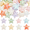SUNNYCLUE 32pcs 8 colors UV Plating Acrylic Beads MACR-SC0001-48-1