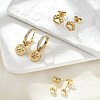 304 Stainless Steel Rhinestone Paw Print Earring Sets EJEW-Z098-24G-2